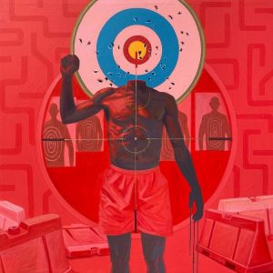 Target Practice 1. Acrylic on canvas, 2020